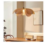 Chandeliers, Modern Handmade Woven Rattan LED Chandelier Restaurant Bedroom Kitchen Study Designer Pendant Lamp Home Decor Lighting Fixtures(B-D50cm)