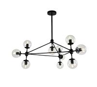 Chandeliers, Multi-Head Post-Modern Led Iron Dining Room Cclothing Store Ceiling Light Retro Industrial Mall Bedroom Glassp/10