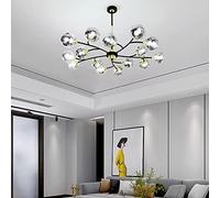 Chandeliers, Nordic Branch Glassps Modern Molecularp Industrial Style Lights Creative Living Room Bedroom Restaurant Light with Led/12-Lights/12-Lights