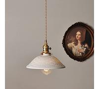 Chandeliers, Nordic Ceramic Brass Bedside Chandelier, Industrial Style Retro Pendent, Restaurant Entrance Hanging Lights, All-Copper Bedroom Bedside Pendent,for Nightstand, Office (Color : B)