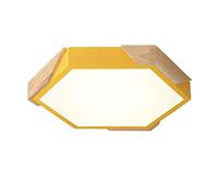 Chandeliers, Nordic Minimalist six-Sided Shape LED Flush Mount Ceiling Light Fixture Cold Light, Warm Light, Neutral Light, Three Colors Adjustable Ceiling Lamp Ultra-Thin 1.9 inches Ceiling Li