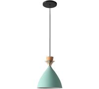 Chandeliers, Nostalgic Hanging Lights Wrought Iron Height Adjustable Pendant Lighting Green/Pink/Yellow E27 Base Chandeliers Elegant Noble Suitable for Balcony Coffee Shop Suspension Light(Green)