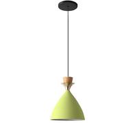 Chandeliers, Nostalgic Hanging Lights Wrought Iron Height Adjustable Pendant Lighting Green/Pink/Yellow E27 Base Chandeliers Elegant Noble Suitable for Balcony Coffee Shop Suspension Light(Yellow)