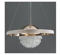 Chandeliers, Postmodern Light Luxury Simple Living Room Crystal Chandelier Designer Creative Circular Restaurant Bedroom LED Luminaire(Cold Light,K Gold D40 X H35CM)