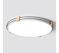 Chandeliers, Promise Dimming LED Ceiling Light Fixture Color Ceiling Lamp Energy Efficient Flush Mount Ceiling Lighting Acrylic Metal Shade Flat Lamp for Kitchen, Bedroom (Color : Whit