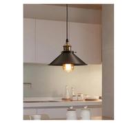 Chandeliers, Retro LED E27 Pendant Light Cone Home Improvement Iron Decoration for Coffeeshop Restaurant lamp(Without Bulb_Dia 26CM)