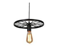 Chandeliers, Retro Led Iron Wheel Industrialp Hangilights Farmhouse Lightiwith Rustic for Kitchen Diniliviroom Restaurant Bar Cafe/Black/a