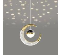 Chandeliers Simple and Modern Style Hanging Lamp, LED Base Pendant Light, Personality Metal Lampshade, Kitchen and Bedroom Corridor Decoration Lamps Acrylic