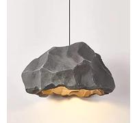 Chandeliers Small Ceiling Creative Stone Shape Pendant Japanese Retro Resin 1-Light Adjustable E27 Lighting Fixture Mid Century Single Head Hanging Lamp