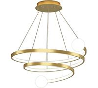 Chandeliers Small Ceiling Strip LED Spiral Dimming Embedded Bedroom Bathroom Round Shape Pendant Lights Office Staircase Restaurant Aluminum Alloy Silicone Light