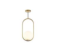 Chandeliers, Small Chandelier Single Head Adjustable Glass Chandelier Screw Lamp Holder Restaurant Hotel Bedside Lamp Living Room Study Entrance Porch Decorative Chandelier(Gold)