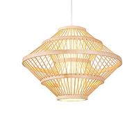 Chandeliers, Southeast Asia Lantern, Hand-Woven Rattan Pendant Lamp, Ceiling Lamps, Lampshades, Decorative Lighting for Restaurants and Hotels (Size : 60cm)