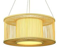 Chandeliers, Southeast Asia Retro Japanese Woven Lampshade Pendant Lamp Tea House Inn Hotel Farm Restaurant Ceiling Pendant Light Adjustable Decorative Lamp