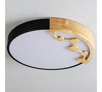 Chandeliers, White Light LED Ceiling Light Fixture Flush Mount Ceiling Light Creative Ultra-Thin 1.9in Ceiling Lighting Energy Saving Household Flat Panel Light for Bedroom(Black