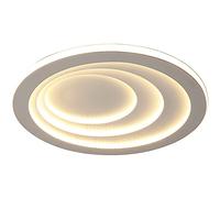 Chandeliers, White Multi-Layer Circular LED Flush Mount Ceiling Light Warm Light 3000k Ceiling Lighting Ultra-Thin 2.36 inches Ceiling Lamp for Bedroom and Living Room Balcony(19.7in)