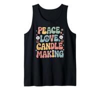 Chandler 60s 70s Hippie Retro Peace Love Candle making Tank Top