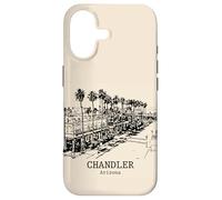 Chandler Arizona Vintage Streetscape Drawing Case for iPhone 17