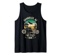 Chandler AZ USA Hotrod Retro Desert Sunset Style Design Tank Top