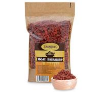 Chandra Whole Foods - Goji Berries 750G - Low-GI Nutritious Super Fruit for Snacking, Smoothies, Baking & Cooking - (1kg (Pack of 1), Goji Berries)