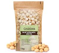 Chandra Whole Foods - Macadamia Nuts 1KG - Low-GI Macadamia Nuts for Snacking, Smoothies, Baking & Cooking - Gluten-Free Keto Healthy Snack, Rich in Protein & Vitamins & Antioxidants