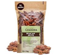 Chandra Whole Foods - Pecan Nuts 10kg - Low-GI Pecan Nut for Snacking, Smoothies, Baking & Cooking - Gluten-Free Keto Pecan Nuts, Rich in Protein & Vitamins & Antioxidants
