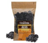 Chandra Whole Foods - Pitted Prunes 1KG - Low-GI Dried Prunes for Constipation, Snacking, Smoothies, Baking & Cooking - Gluten-Free Vegan-Friendly, Rich in Minerals & Vitamins, Fibre & Potassium