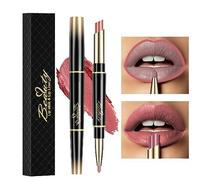 ChaneeHann 2-in-1 Lipstick & Liner, Lip Liner and Lipstick Set, Double Head Matte Lipstick & Lip Liner, Matte Make Up Lip Liners Pencil Waterproof - Shaping Lip Liner Set For Girls (14)