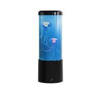 ChaneeHann Jellyfish Lamp,8 Inch Black Jellyfish Light RGB Color Changing Battery or USB Powered for Christmas Party Home Office Bedroom