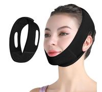 ChaneeHann Reusable V-Line Face Mask- Ergonomic Design, Breathable & Skin-Friendly for Firming Facial Contours, Black