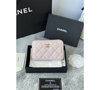 CHANEL 25C Zip Coin Purse | Caviar Leather Card Holder 3686
