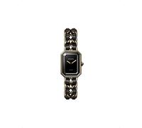 Chanel Chanel H6951 Première Édition Originale 18ct Yellow-Gold, Steel and Leather Quartz Watch Black XL