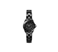 Chanel Chanel J12 28mm Steel, Ceramic and 0.06ct Diamond Quartz Watch Black 1 Size