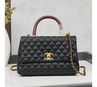 Chanel Coco Handle Black Red 2403