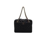 Chanel Preloved Cc Chevron Jersey Camera Bag In Grey Grey One Size