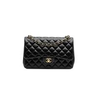Chanel Preloved Classic Flap Shoulder Bag In Black Black One Size