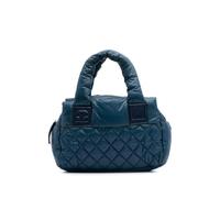 Chanel Preloved Coco Puffer Quilted Handbag - Blue Tote Bags Blue One Size