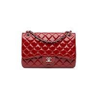 Chanel Preloved Jumbo Classic Patent Double Flap In Red Red One Size