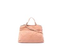 Chanel Preloved Large Cc Quilted Suede Sea Hit Tote In Pink Pink
