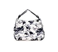 Chanel Preloved Printed Canvas Coco Airline Handbag In White White One Size