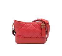 Chanel Preloved Small Lambskin Gabrielle Crossbody Bag In Red Red One Size
