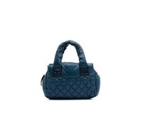 Chanel Preloved Small Quilted Nylon Coco Cocoon Tote In Blue Blue