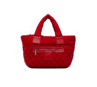 Chanel Preloved Small Quilted Nylon Coco Cocoon Tote In Red Red One Size