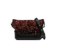 Chanel Preloved Small Sequin Gabrielle Crossbody In Brown Brown