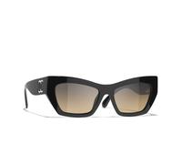 Chanel Woman Sunglass Cat Eye Sunglasses CH5527 - Frame color: Black, Lens color: Grey & Brown