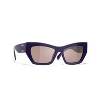 Chanel Woman Sunglass Cat Eye Sunglasses CH5527 - Frame color: Purple, Lens color: Purple & Pink