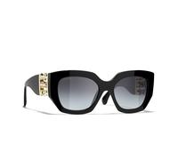 Chanel Woman Sunglass Cat Eye Sunglasses CH5545 - Frame color: Black, Lens color: Grey