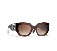 Chanel Woman Sunglass Cat Eye Sunglasses CH5545 - Frame color: Dark Havana, Lens color: Brown