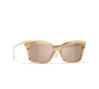 Chanel Woman Sunglass CH4301 - Frame color: Striped Havana, Lens color: Light Brown