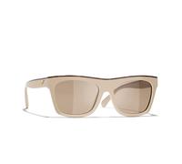 Chanel Woman Sunglass CH5569 - Frame color: Beige, Lens color: Light Brown