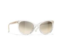 Chanel Woman Sunglass Pantos Sunglasses CH5523U - Frame color: Transparent, Lens color: Grey